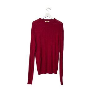Zilli Red Wool & Cashmere Blend Mens Sweater Size 54